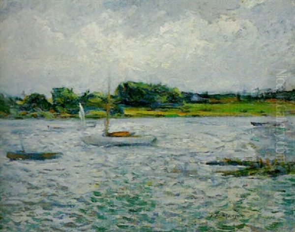 Stormy Day, Woodbridge Oil Painting by James Bolivar Manson