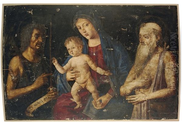 The Madonna And Child With Saint John The Baptist And Saint Jerome by Giovanni di Niccolo Mansueti