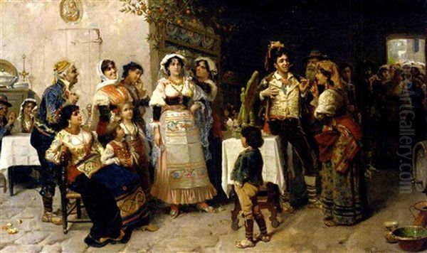 Preparations For The Wedding by Giacomo Mantegazza