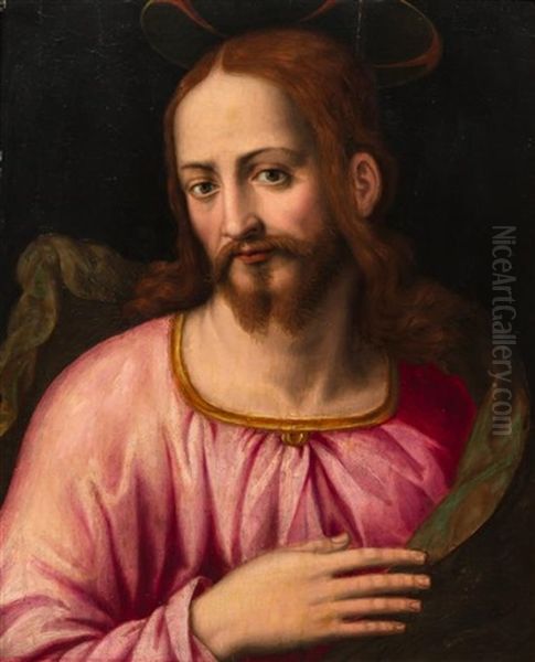 Christ Oil Painting by Tommaso Manzuoli