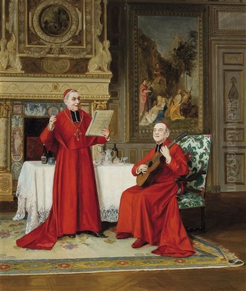 Les Monseigneurs Musiciens Oil Painting by Victor Marais-Milton