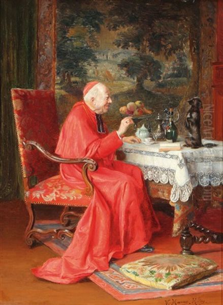 The Cardinal's Companion Oil Painting by Victor Marais-Milton