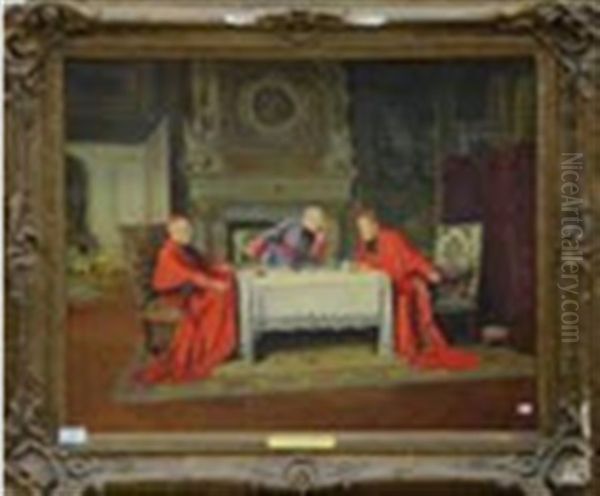 Cardinal Distrait Et Maladroit Oil Painting by Victor Marais-Milton