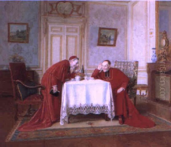 The Cardinal's Favourite Melody Oil Painting by Victor Marais-Milton