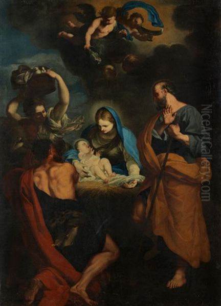 Die Geburt Christi Oil Painting by Carlo Maratta