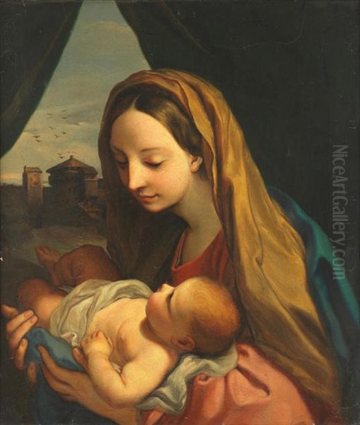 The Madonna And Child Oil Painting by Carlo Maratta