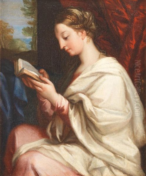 The Madonna Reading Oil Painting by Carlo Maratta