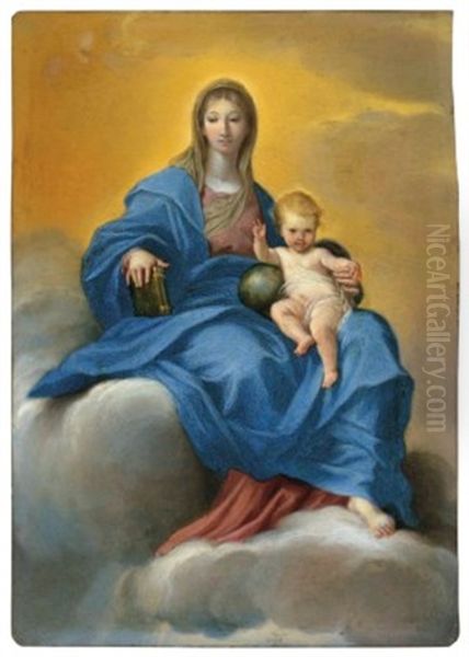 Madonna And Child In Glory Oil Painting by Carlo Maratta