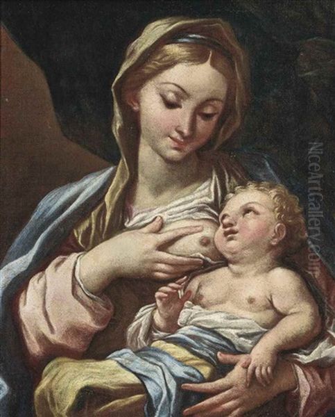 Madonna And Child Oil Painting by Carlo Maratta