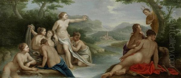 Diana And Actaeon Oil Painting by Carlo Maratta