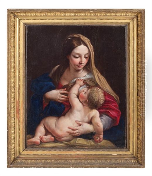 Madonna Col Bambino Oil Painting by Carlo Maratta