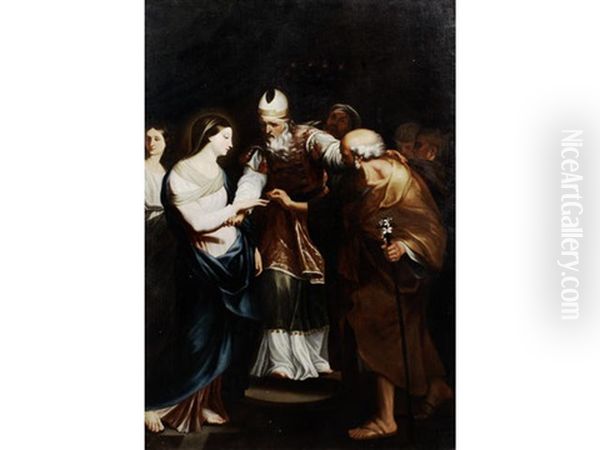 The Marriage Of The Virgin Oil Painting by Carlo Maratta