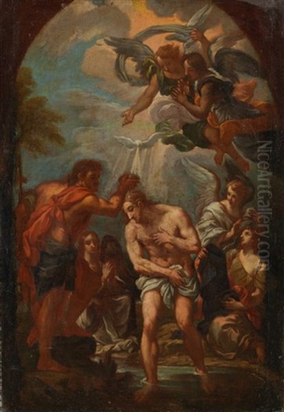 Taufe Jesu Im Jordan Oil Painting by Carlo Maratta