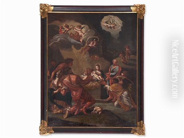 Adoration Of The Shepherds Oil Painting by Carlo Maratta