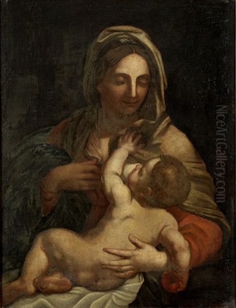 Madonna Mit Kind Oil Painting by Carlo Maratta