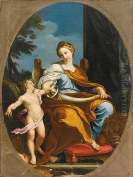 An Allegory Of Painting Oil Painting by Carlo Maratta