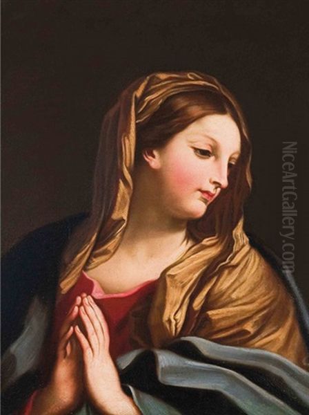 Madonna At Prayer Oil Painting by Carlo Maratta