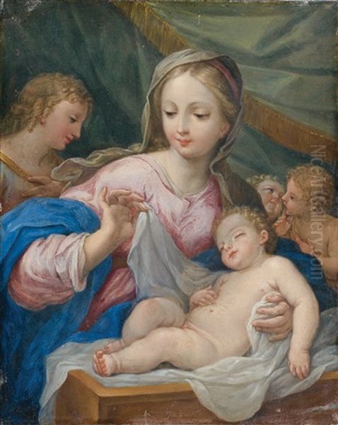 Vierge A L'enfant Oil Painting by Carlo Maratta