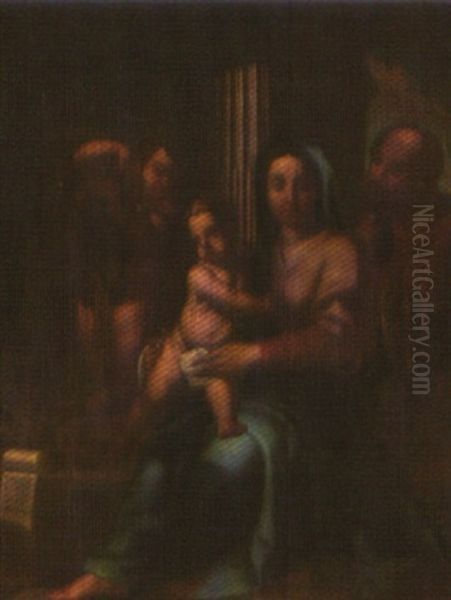 Die Heilige Familie Oil Painting by Carlo Maratta