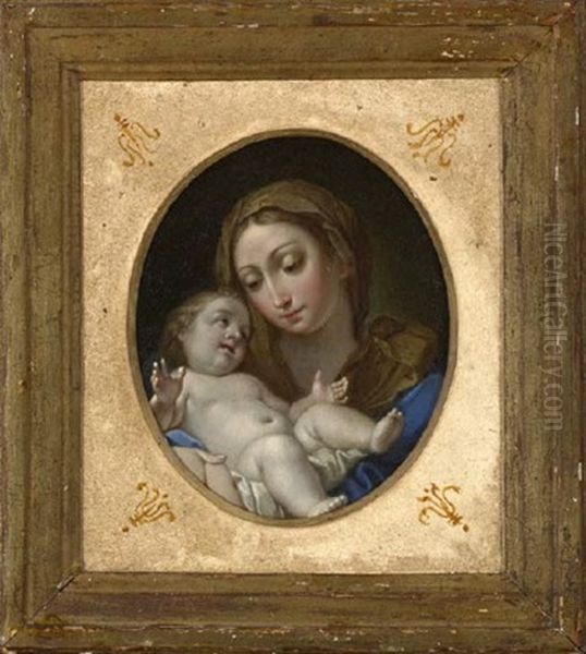 Madonna And Child Oil Painting by Carlo Maratta