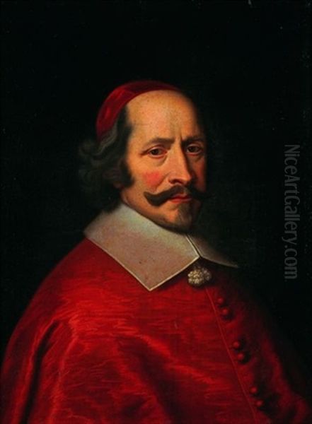 Portrait Du Cardinal Mazarin(?) Oil Painting by Carlo Maratta