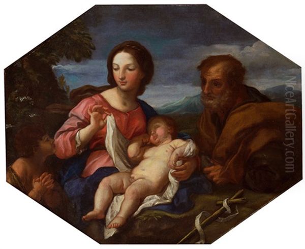 Heilige Familie Oil Painting by Carlo Maratta