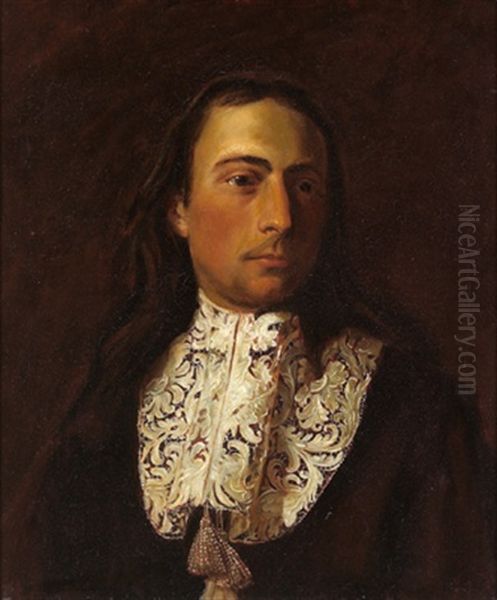 Bildnis Eines Herrn Mit Spitzenkragen Oil Painting by Carlo Maratta