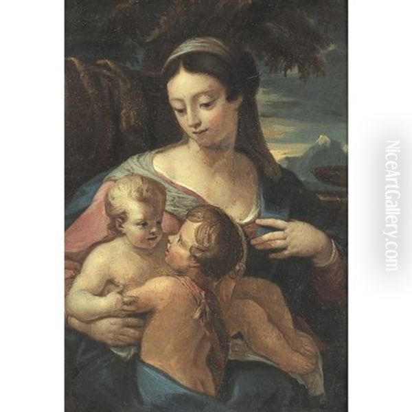 Madonna And Child Oil Painting by Carlo Maratta