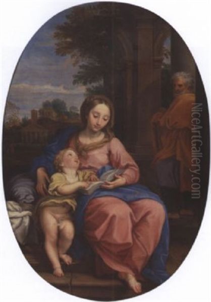 Die Heilige Familie Oil Painting by Carlo Maratta