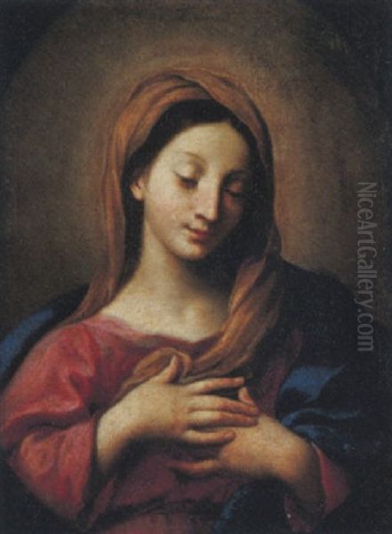 Vergine In Preghiera Oil Painting by Carlo Maratta