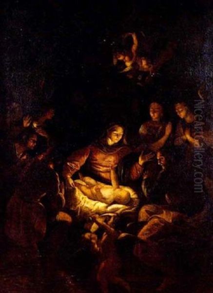 La Nativite Oil Painting by Carlo Maratta