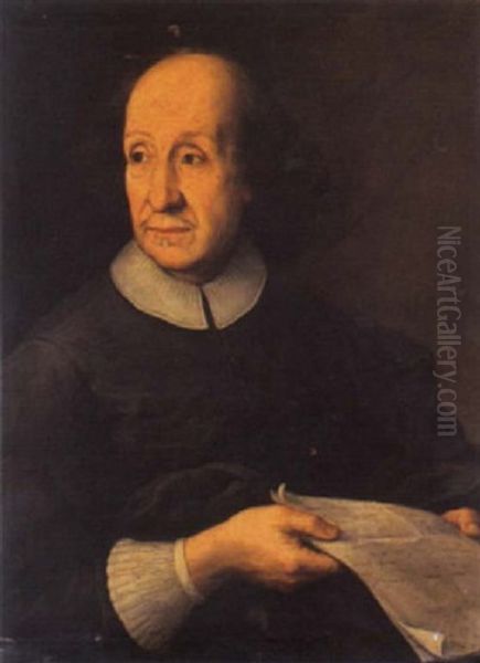 Ritratto Di Uomo Con Lettera In Mano Oil Painting by Carlo Maratta