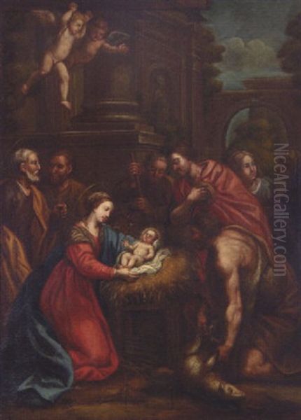 Anbetung Der Hirten Oil Painting by Carlo Maratta