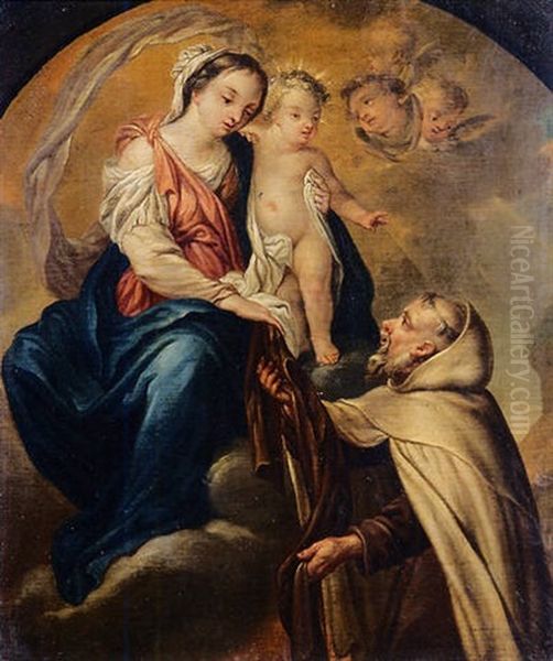 Madonna, Bimbo E Frate Oil Painting by Carlo Maratta