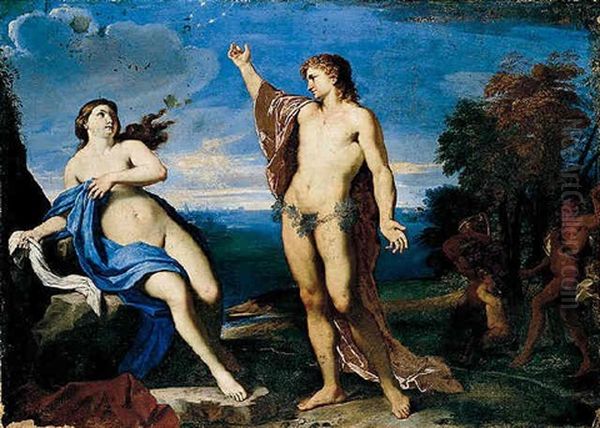 Bacchus And Ariadne Oil Painting by Carlo Maratta