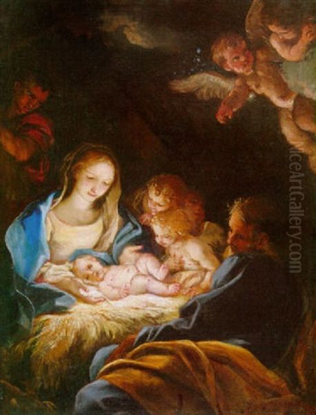 Die Heilige Familie Oil Painting by Carlo Maratta