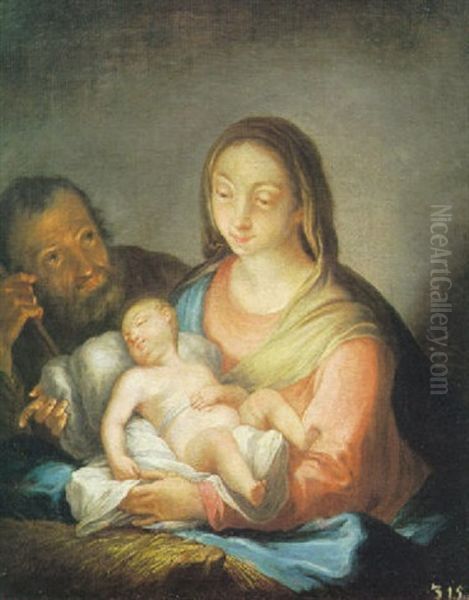 La Sacra Famiglia Oil Painting by Carlo Maratta