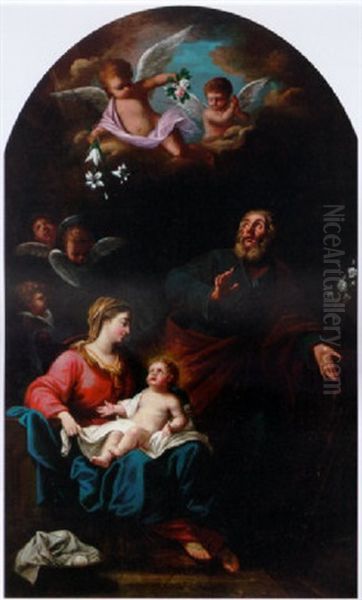 The Holy Family Oil Painting by Carlo Maratta