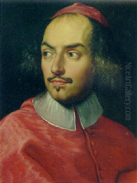 Portrait Of A Cardinal Oil Painting by Carlo Maratta