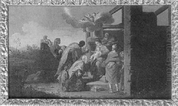 Addorazione Dei Magi Oil Painting by Carlo Maratta