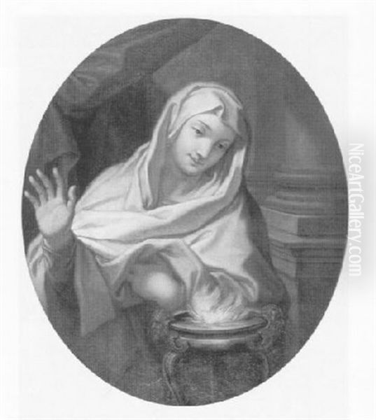 The Vestal Virgin Oil Painting by Carlo Maratta