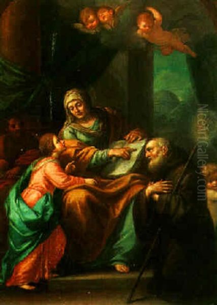 The Education Of The Virgin Oil Painting by Carlo Maratta