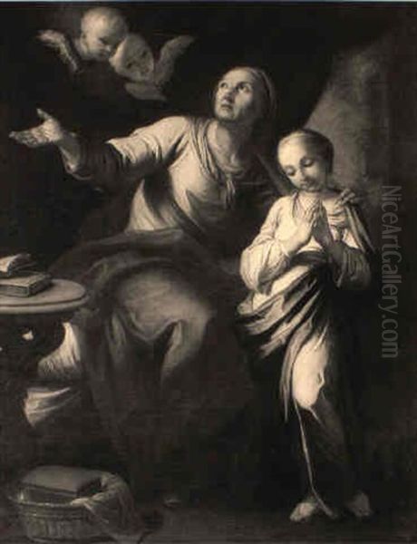 The Education Of The Virgin Oil Painting by Carlo Maratta