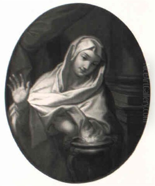 The Vestal Virgin Oil Painting by Carlo Maratta