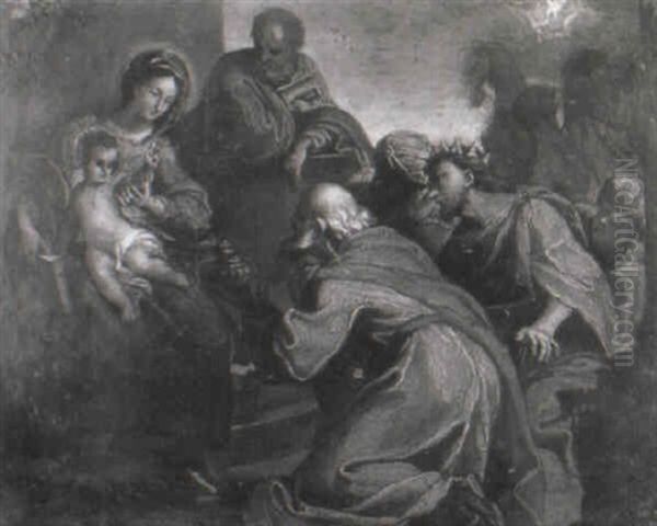 The Adoration Of The Magi Oil Painting by Carlo Maratta