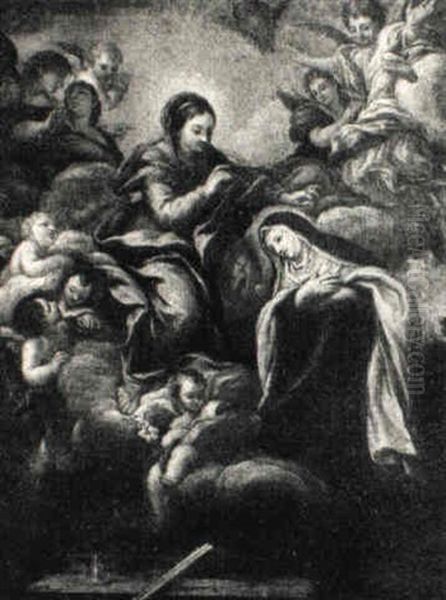 The Vision Of St. Theresa Of Avila Oil Painting by Carlo Maratta