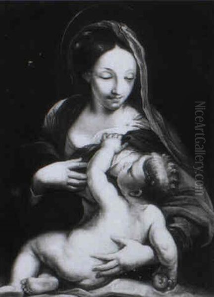 Madonna And Child Oil Painting by Carlo Maratta