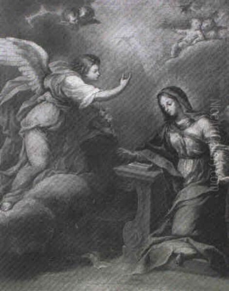 The Annunciation Oil Painting by Carlo Maratta