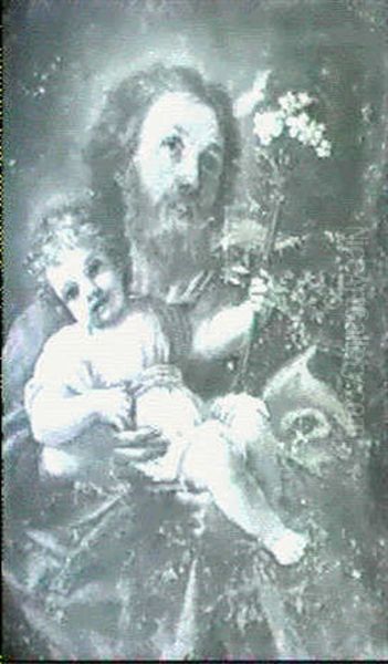 Saint Joseph Et L'enfant Jesus Oil Painting by Carlo Maratta