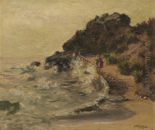 The Playful Sea Oil Painting by John N. Marble